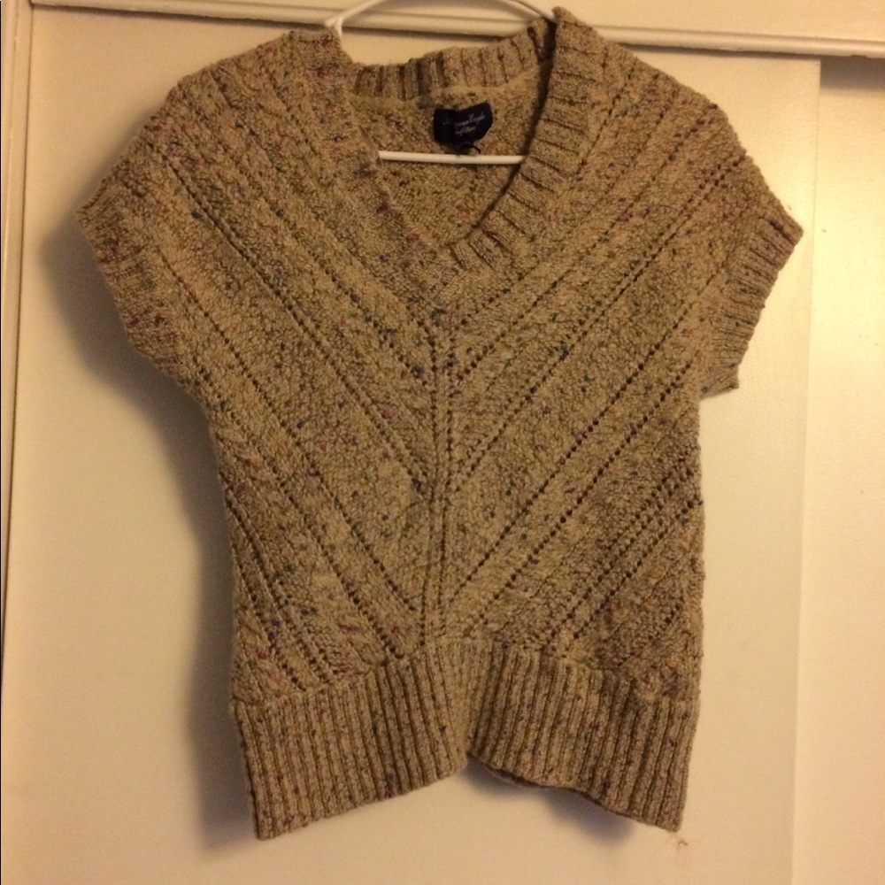 Beige knit top
